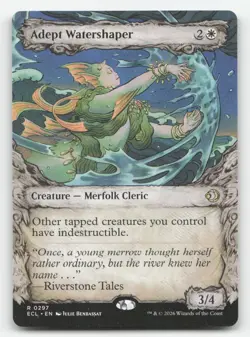 Adept Watershaper (Showcase) 297 Rare Lorwyn Eclipsed Near Mint - Image 1