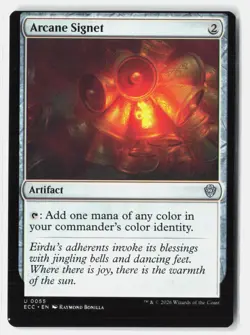 Arcane Signet (0055) 55 Commander: Lorwyn Eclipsed Miscut Magic The Gathering NM - Image 1