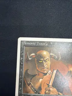MTG Magic the Gathering Rare Sorcery Demonic Tutor Revised Edition - Image 2