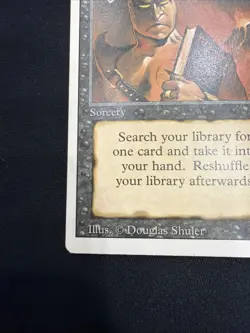 MTG Magic the Gathering Rare Sorcery Demonic Tutor Revised Edition - Image 5