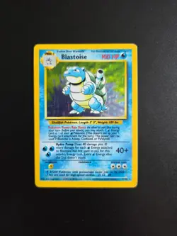 Pokemon Base Set Blastoise 2/102 Holo Rare Pokemon Card WOTC - Image 1