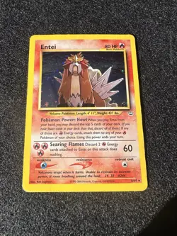 Pokemon Entei Holo Rare 80 HP 06/64 Neo Revelation Unlimited Edition - Image 1