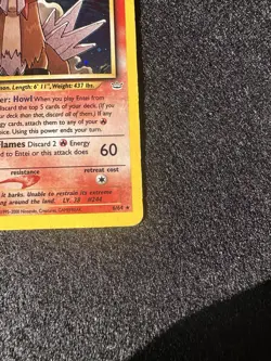 Pokemon Entei Holo Rare 80 HP 06/64 Neo Revelation Unlimited Edition - Image 4