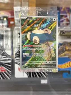Pokemon Scarlet and Violet Snorlax 151 Full Art Promo Card Factory Sealed - Image 1