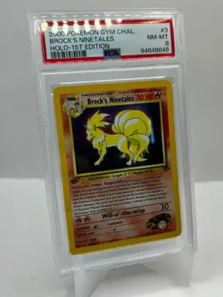 Pokemon - 3/132 Brock's Ninetales 1st Edition Holo PSA 8 Gym Challenge - Image 2