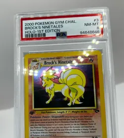 Pokemon - 3/132 Brock's Ninetales 1st Edition Holo PSA 8 Gym Challenge - Image 5