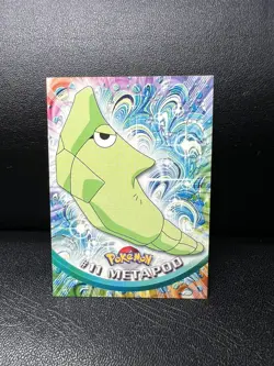 Metapod #11 Topps Black Logo Pokemon Card - Image 1