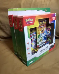Pokemon TCG: First Partner Illustration Collection Series 1 Promo Box 3x English - Image 3