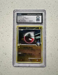 World Record Pokemon Electrode Lv.38 39/111 Rev Holo CGC 2009 Slab - Image 1