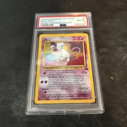 2000 Pokemon Black Star Mew Pokemon League Promo PSA 8 - Image 1