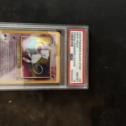 2000 Pokemon Black Star Mew Pokemon League Promo PSA 8 - Image 2