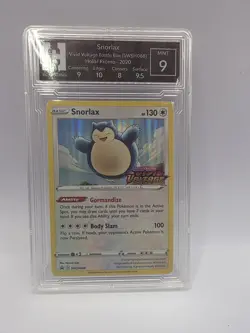 Pokemon Card Snorlax Prerelease Holo SWSH068 Vivid Voltage ENG Gem Mint 9 - Image 1
