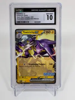 Pokemon Toxtricity EX Black Star Promo Illustration 2024 CGC Gem Mint 10 - Image 1