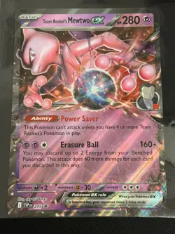 Team Rocket's Mewtwo ex SVP 205 (Jumbo) Black Star Promo Destined Rivals Pokemon - Image 1