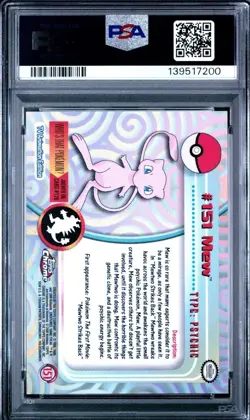 2000 Topps Chrome Pokemon T.V. #151 MEW PSA 10 GEM MINT FRESH MODERN GRADE LOOK - Image 2