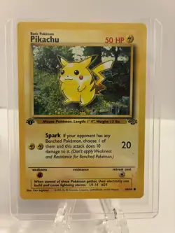 Pokemon Pikachu No. 60/64 1st Edition Jungle LP - Image 1