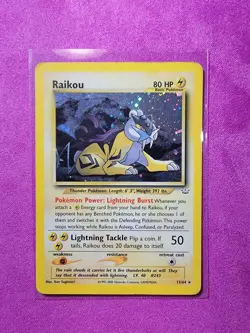 Pokemon Raikou - 13/64 Neo Revelation Holo WOTC - MP - HP - Image 1
