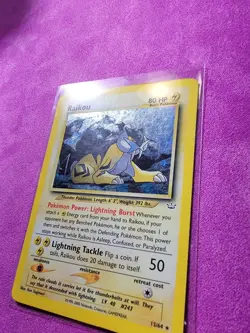 Pokemon Raikou - 13/64 Neo Revelation Holo WOTC - MP - HP - Image 2