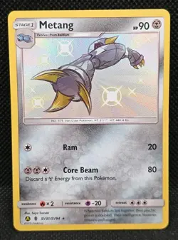 Metang SV31/SV94 Hidden Fates: Shiny Vault Holo 2019 Pokemon - Image 1