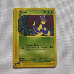 Pokemon TCG Ekans 108/165 Expedition Base Set Regular E-Reader - Image 1