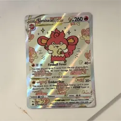 Pokemon Simisear VSTAR Crown Zenith Galarian Gallery Ultra Rare GG37/GG70 Holo - Image 1