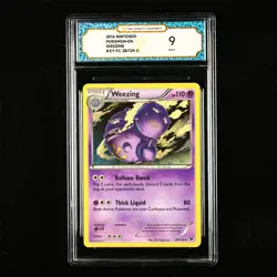 TQG 9 MINT 2016 Pokemon ENG Weezing 28/124 U - Image 1
