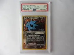 Dark Pupitar 40/109 EX Team Rocket Returns Reverse Holo Pokemon TCG PSA 9 - Image 1