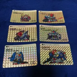 SD Gundam Carddass 6 Card Set Bulk Sale Good Condition Collection - Image 1