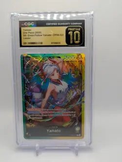 2025 ONE PIECE SD: GREEN/YELLOW YAMATO LEADER #OP06-022 YAMATO CGC 10 PRISTINE - Image 1