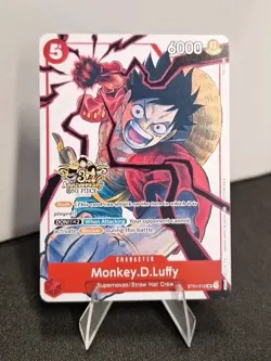 One Piece Monkey D. Luffy 3rd Anniversary Promo Alt Art ST01-012 Alternate TCG - Image 1
