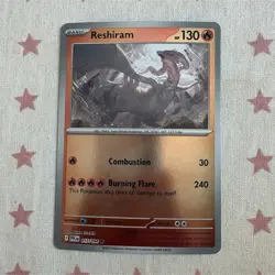 Reshiram 017/094 Phantasmal Flames Reverse Holo Rare Pokemon TCG Card - Image 1