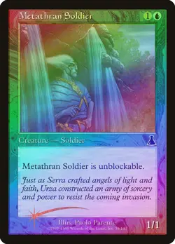 Metathran Soldier FOIL Urza's Destiny PLD Blue Common MAGIC MTG CARD ABUGames - Image 1