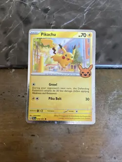 Pokemon Pikachu TCG Halloween Trick or Trade 2024 Cosmos Common Card - Image 1