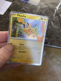 Pokemon Pikachu TCG Halloween Trick or Trade 2024 Cosmos Common Card - Image 3