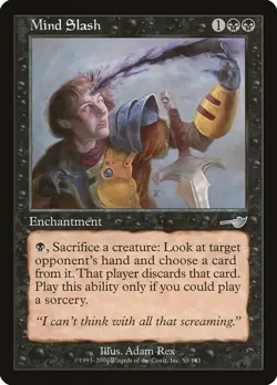 Mind Slash Nemesis NM Black Uncommon MAGIC THE GATHERING MTG CARD ABUGames - Image 1