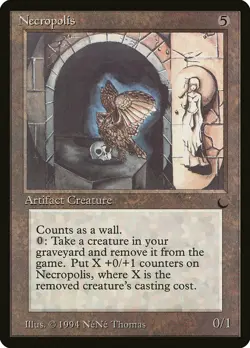 Necropolis The Dark HEAVILY PLD Artifact Uncommon MAGIC GATHERING CARD ABUGames - Image 1