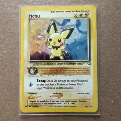 Pichu - 12/111 - Pokemon Neo Genesis Unlimited Holo Rare Card WOTC MP - Image 1