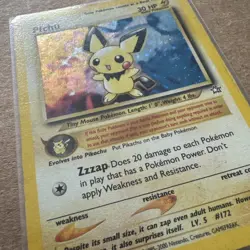 Pichu - 12/111 - Pokemon Neo Genesis Unlimited Holo Rare Card WOTC MP - Image 3
