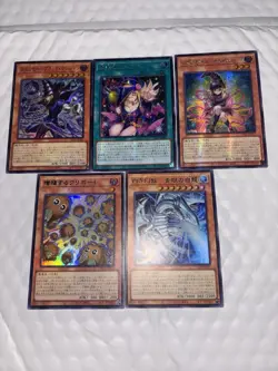 Yu-Gi-Oh! Legendary Collection 5 Card Lot, Japanese Holo, Dark Magician, Blue-E… - Image 4