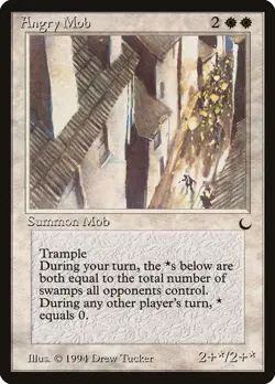 Angry Mob The Dark PLD White Uncommon MAGIC THE GATHERING MTG CARD ABUGames - Image 1