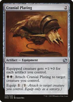 Cranial Plating Modern Masters 2015 NM Artifact Uncommon MAGIC CARD ABUGames - Image 1