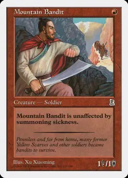 Mountain Bandit Portal Three Kingdoms NM Red Common MAGIC MTG CARD ABUGames - Image 1