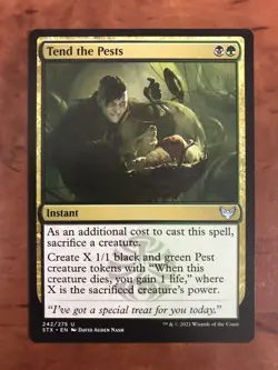 Tend the Pests MTG Magic the Gathering Card NM Near Mint Strixhaven STX - Image 1
