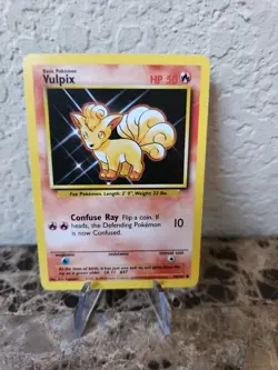 Vulpix 68/102 Common 1999 Base Set Unlimited WOTC Pokemon Card - Image 1