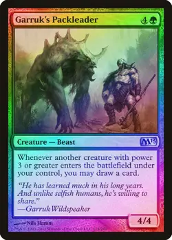 Garruk's Packleader FOIL Magic 2013 / M13 HEAVILY PLD Uncommon CARD ABUGames - Image 1