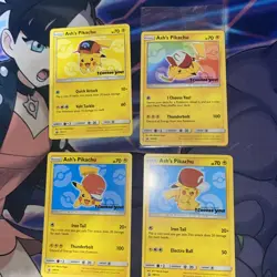 ash's pikachu card lot Sm 114,113,111,and A Sealed Sm108 - Image 1