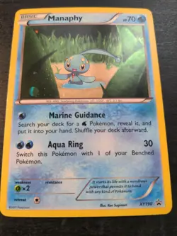 Manaphy XY190 - Holo Black Star Promo Card - XY Promos - NM Pokemon Card - Image 1
