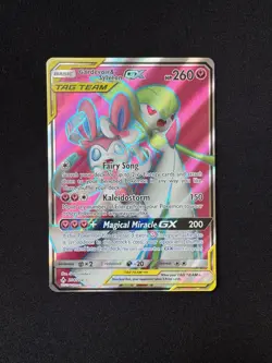Pokemon Gardevoir & Sylveon GX TAG TEAM Holo Card Basic Fairy HP 260 130/214 - Image 1