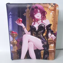 Robin Kafka Black Gold Apple Card Binder 3-Ring Anime Waifu Double Sided Folder - Image 1