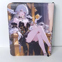 Robin Kafka Black Gold Apple Card Binder 3-Ring Anime Waifu Double Sided Folder - Image 2